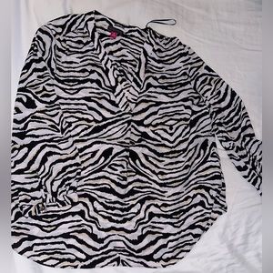 animal print vince camuto long sleeve shirt